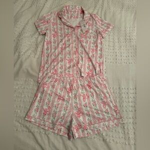 Roller Rabbit x Love Shack Fancy Pajama Set Heirloom Monkey